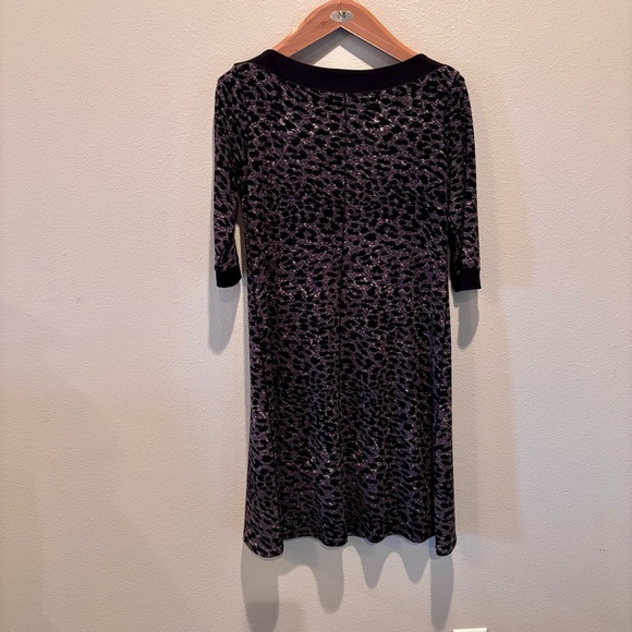 Eva Varro Animal Print A Line Dress, Large, Comfy Throw On Work Church Errands - Picture 6 of 9